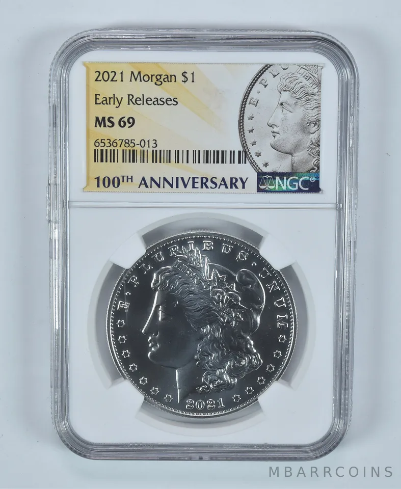 2021 Morgan Silver Dollar Early Releases MS69 NGC Special Label