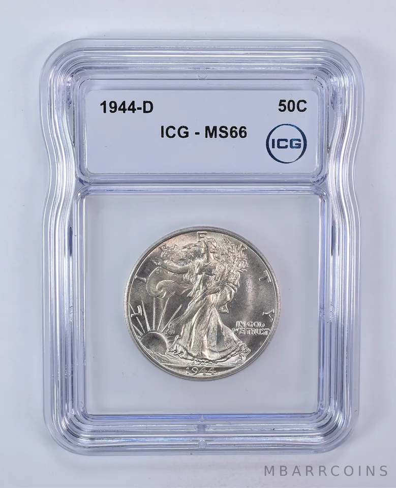 1944-D Walking Liberty Half Dollar MS66 ICG