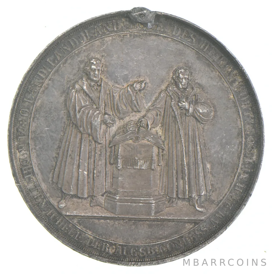 1830 3rd Jubilee Celebration Of The Augsburg Confession Medal *2317