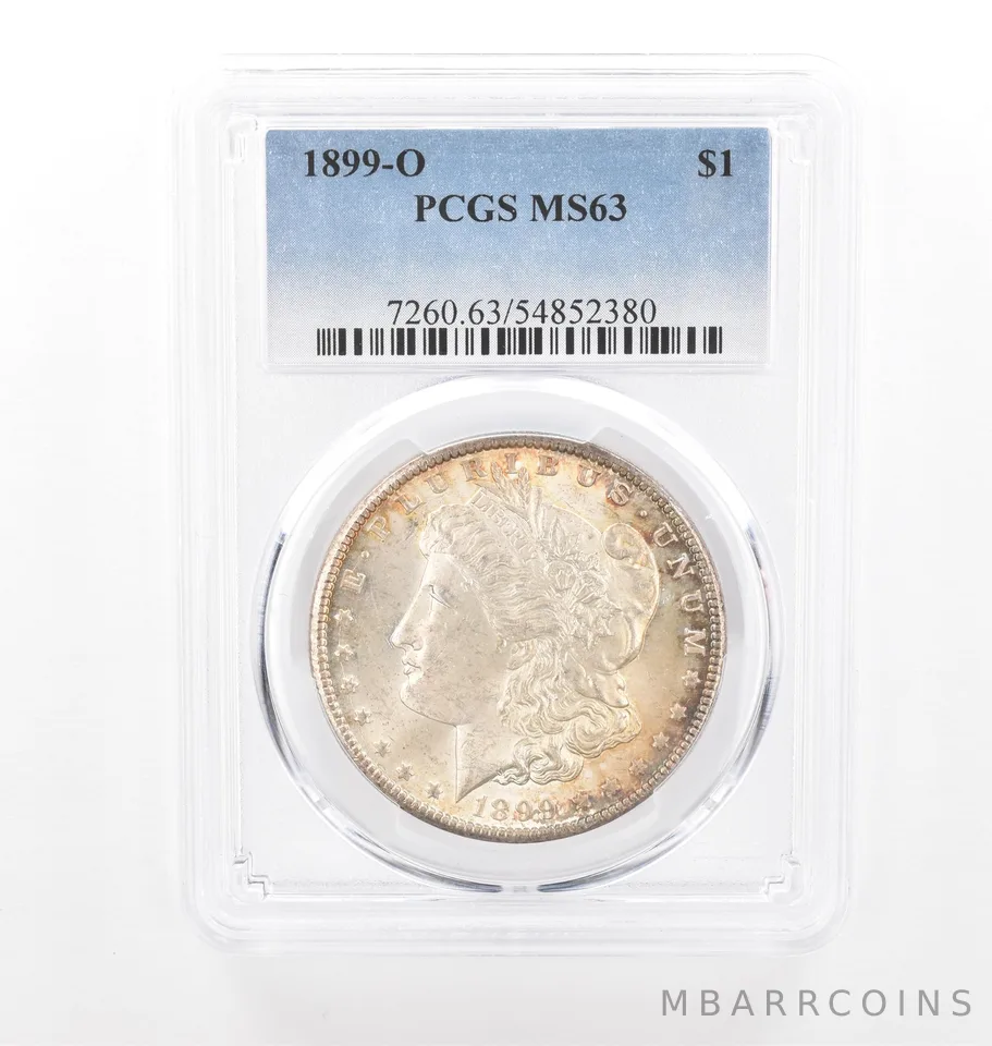 1899-O Morgan Silver Dollar MS63 PCGS Beautiful Tone *2082