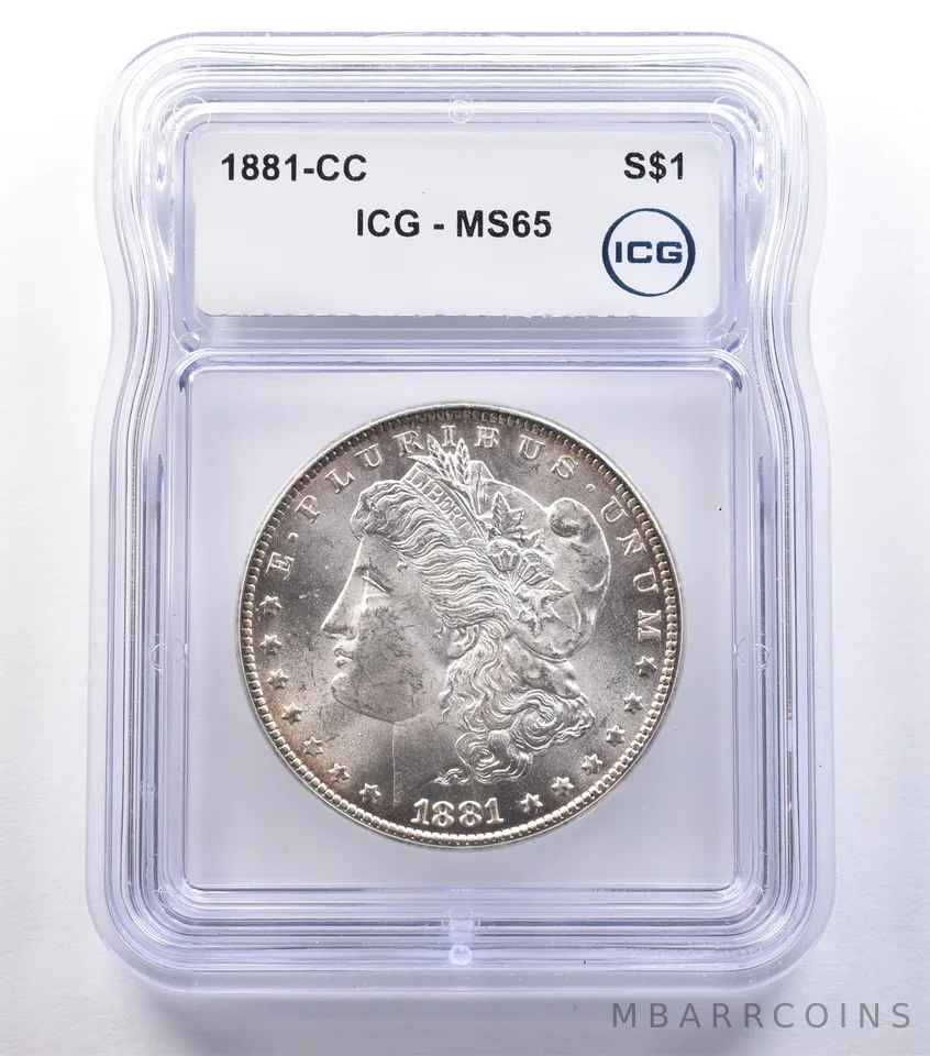 1881-CC Morgan Silver Dollar MS65 ICG *9567
