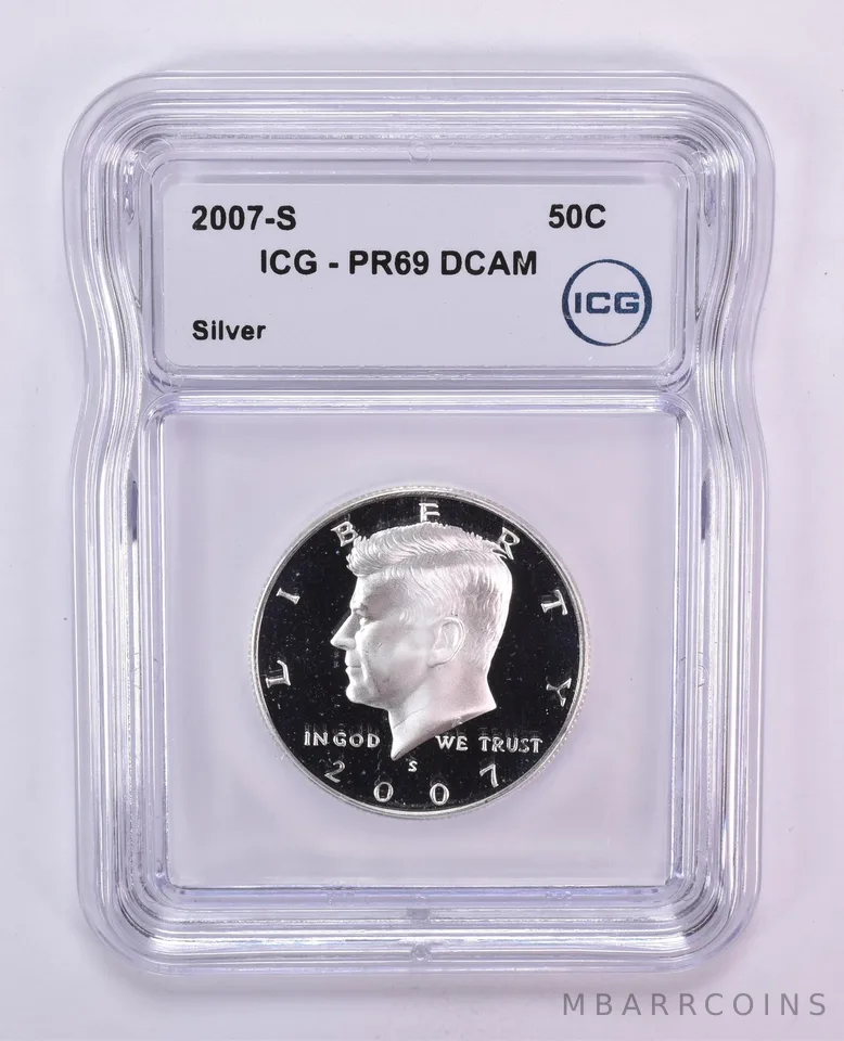2007-S Kennedy Half Dollar Silver PR69 DCAM ICG