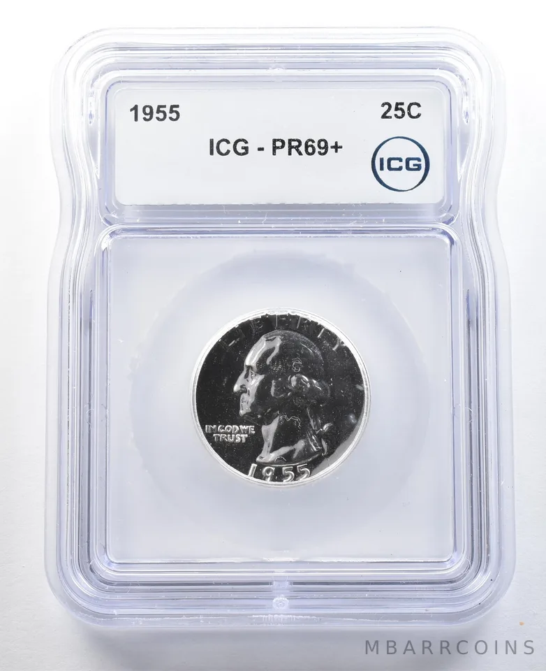 1955 Washington Quarter PR69+ ICG *3324