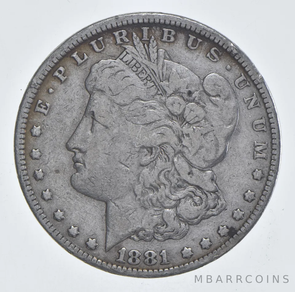 Early - 1881 Morgan Silver Dollar - 90% US Coin *757