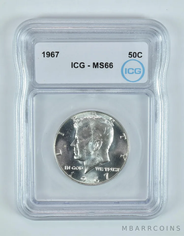 1967 Kennedy Half Dollar MS66 ICG