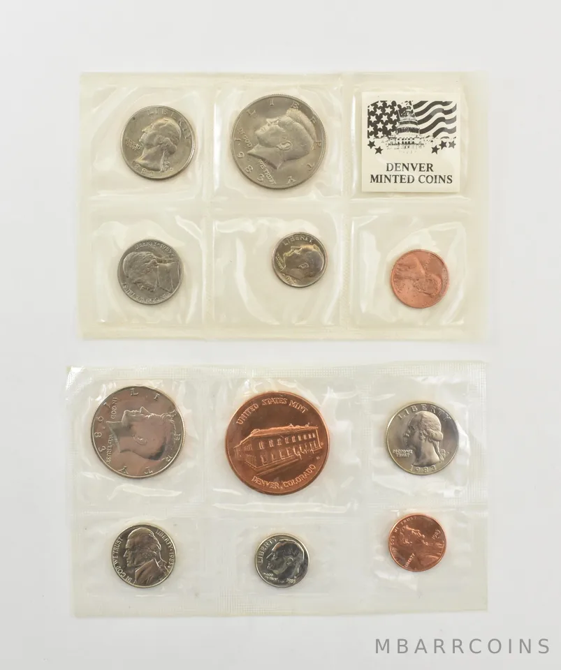 1983-D Denver Uncirculated Souvenir Mint Set NO Envelope *8987