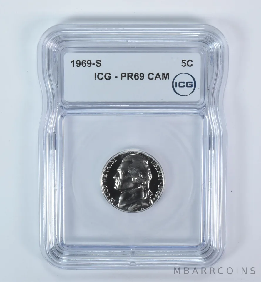 1969-S Jefferson Nickel PR69 CAM ICG