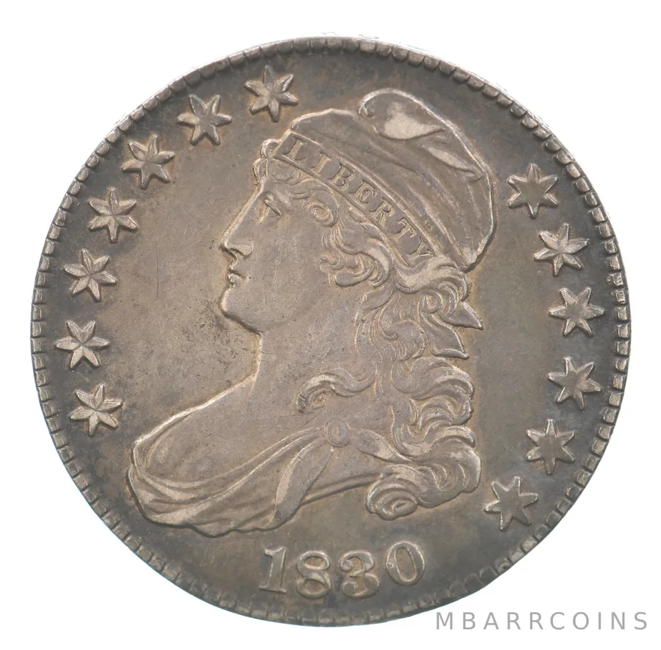 1830 Capped Bust Half Dollar Nice Tone *2824