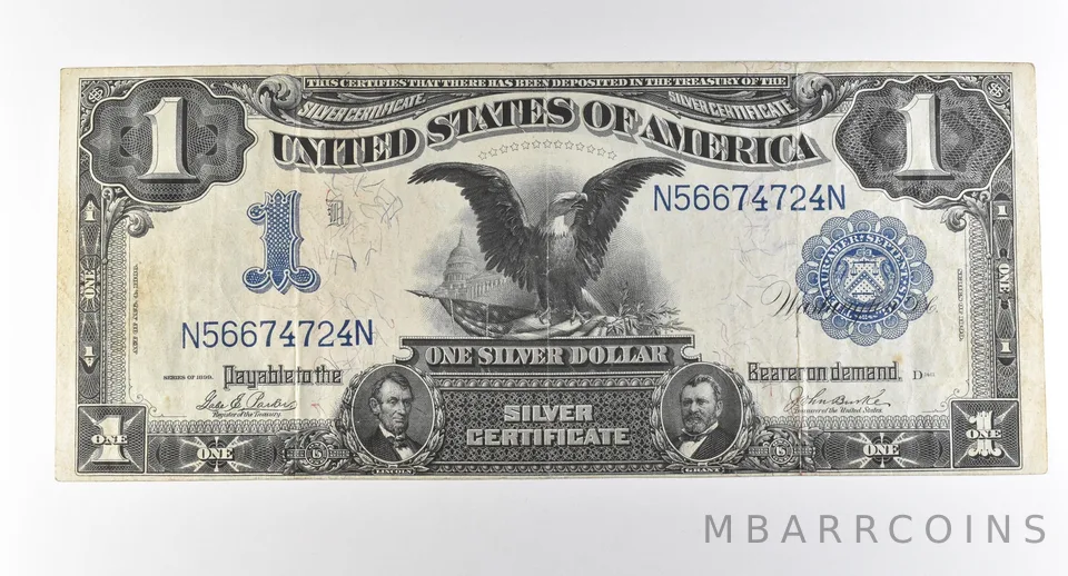 1899 $1 Silver Certificate Large Note Blue Seal *2849
