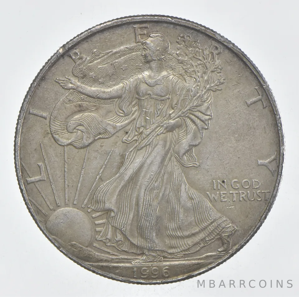 Rarest 1996 American Silver Eagle - Key Date - Rare LOW MINTAGE *390