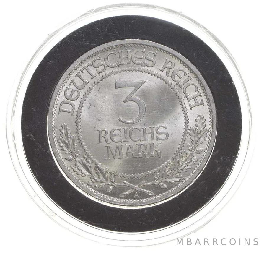 1926-A Germany 3 Reichs Mark a5135