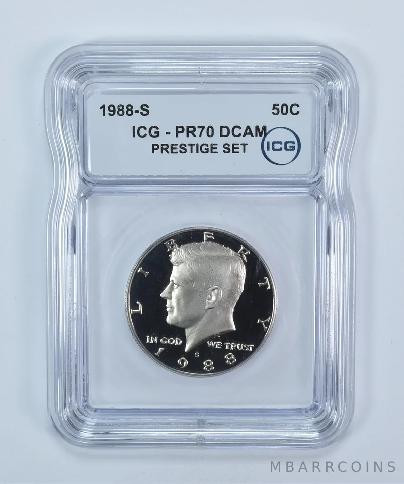 1988-S Kennedy Half Dollar Prestige Set PR70 DCAM ICG