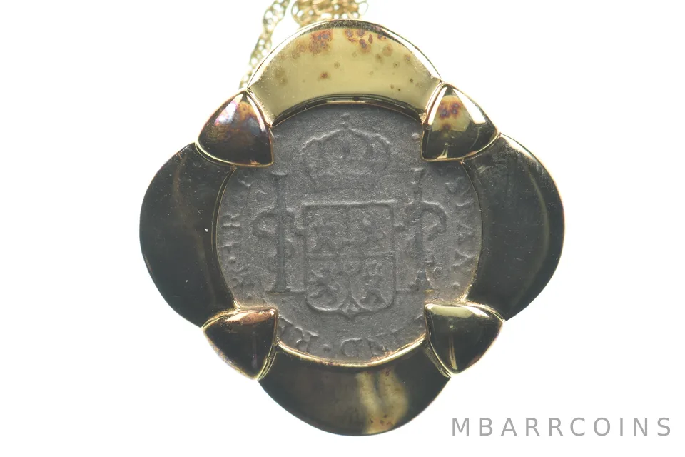 1783 Mo Mexico Real Necklace El Cazador Real Pirate Treasure *4744