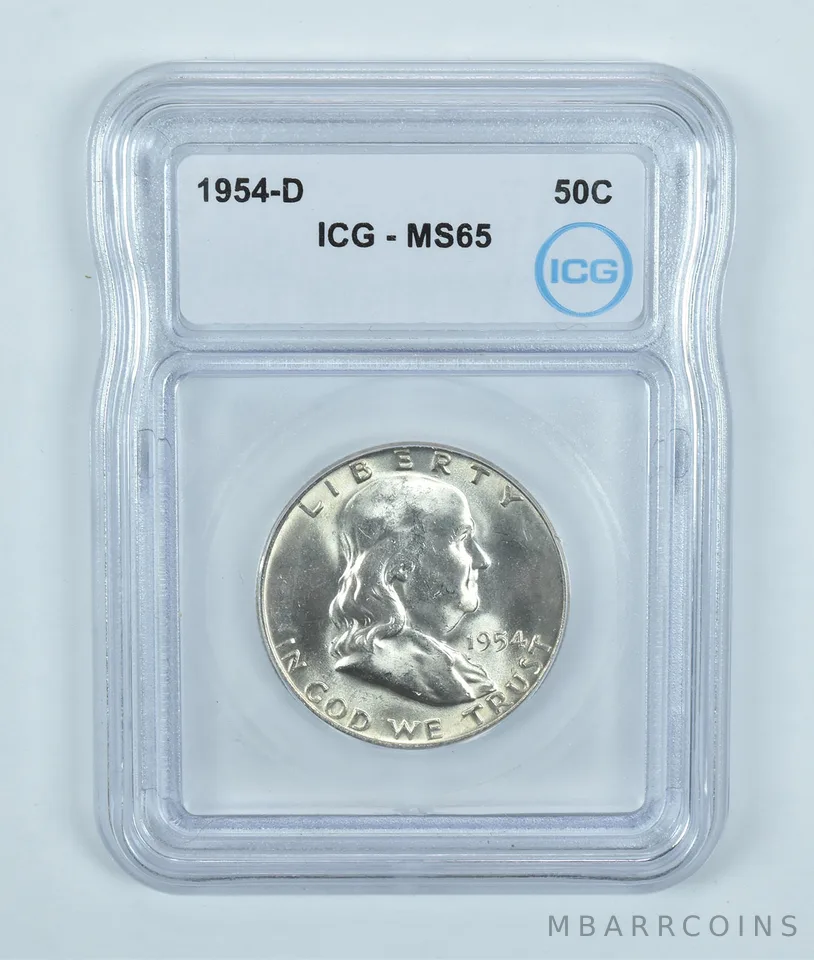 1954-D Franklin Half Dollar MS65 ICG