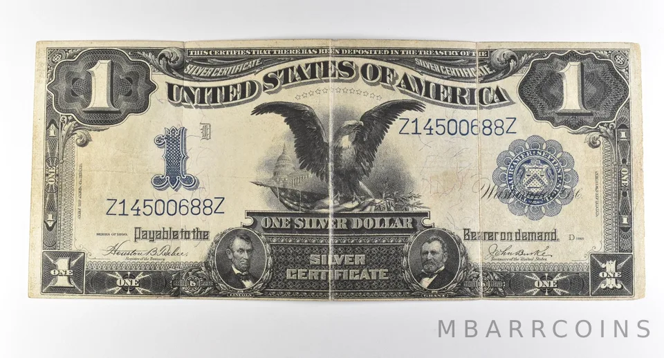 1899 $1 Silver Certificate Large Note Blue Seal *2864