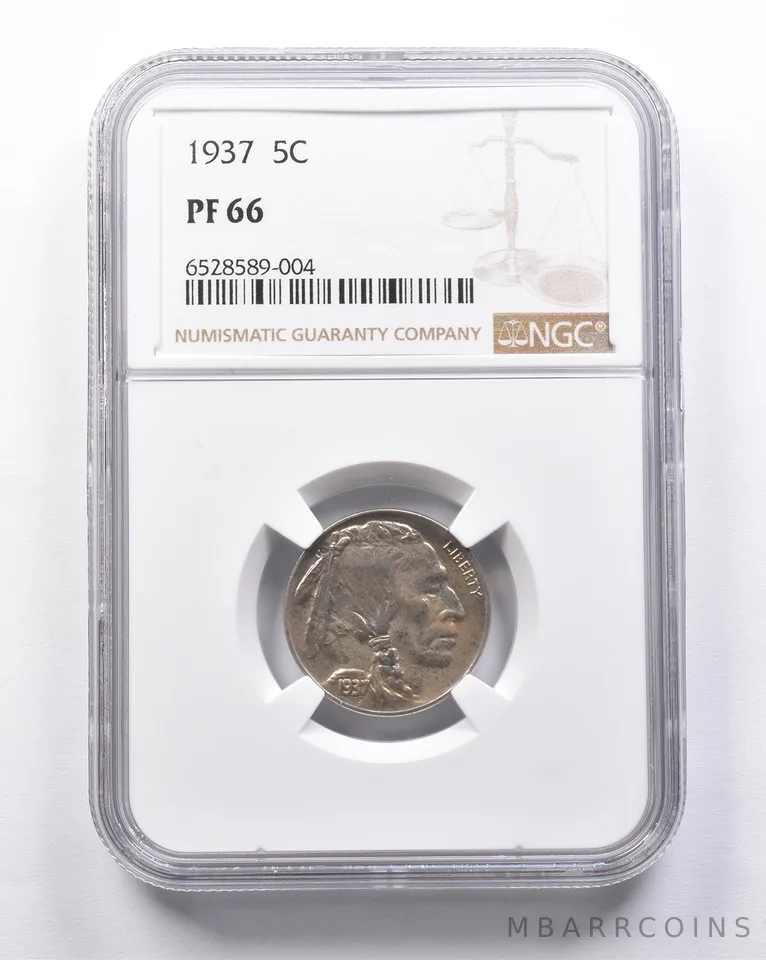 PF66 1937 Indian Head Buffalo Nickel NGC a6922