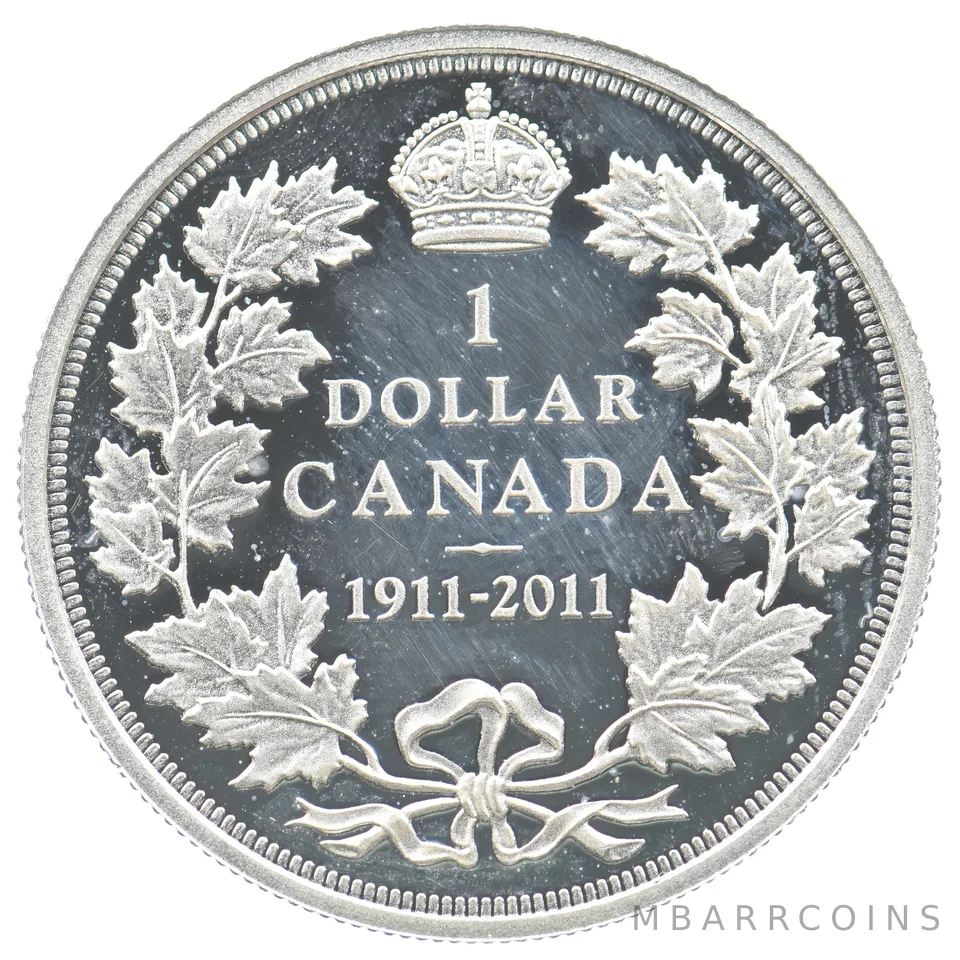 2011 Canada 1 Dollar Silver George V Proof *3375