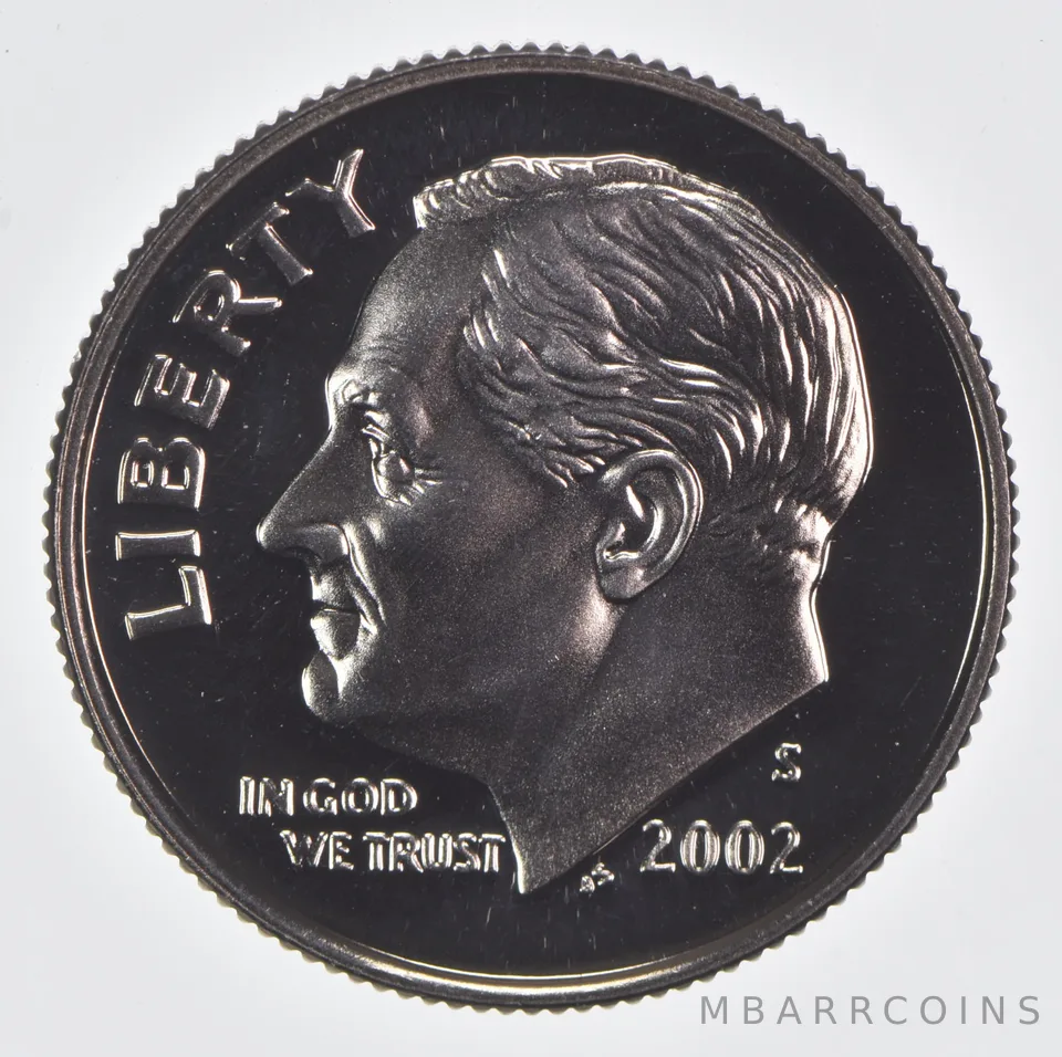 2002-S Roosevelt Dime CLAD Proof