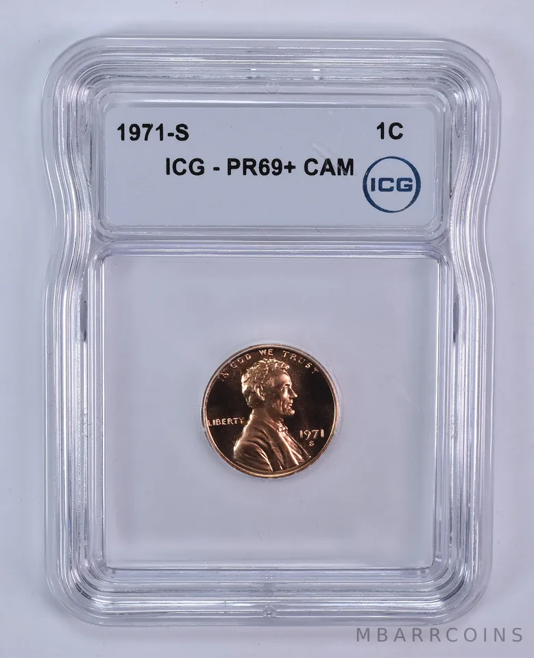 1971-S Lincoln Memorial Cent PR69+ CAM ICG