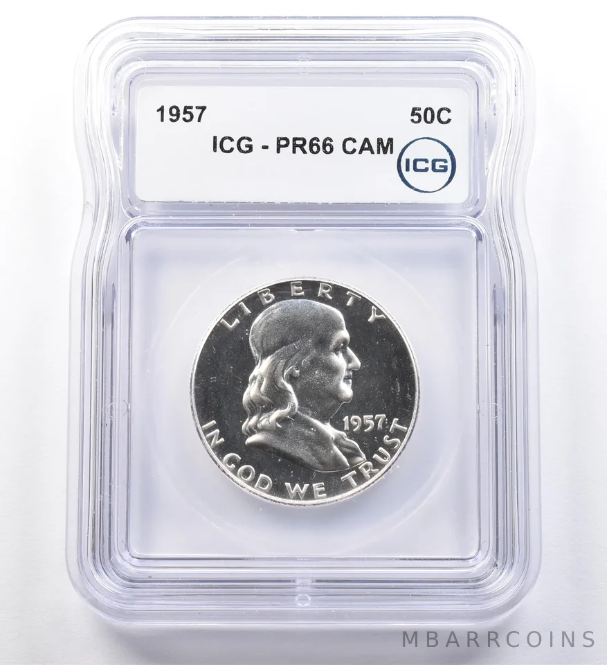1957 Franklin Half Dollar PR66 CAM ICG *2857