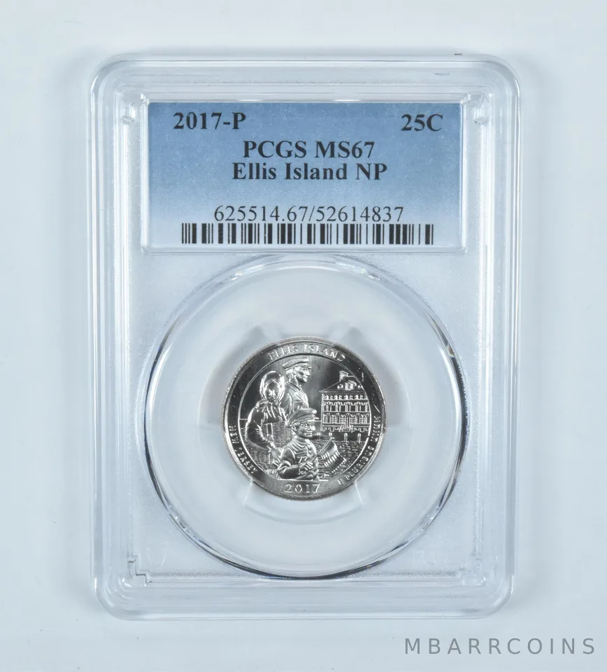 2017-P Washington Quarter ATB Ellis Island MS67 PCGS