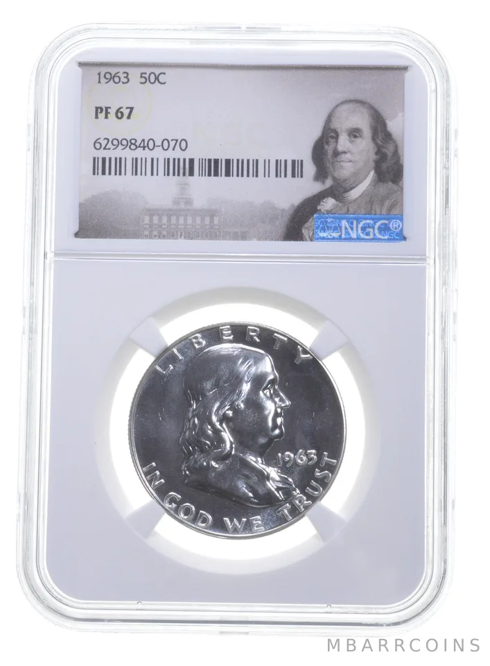1963 Franklin Half Dollar PF67 NGC Special Label