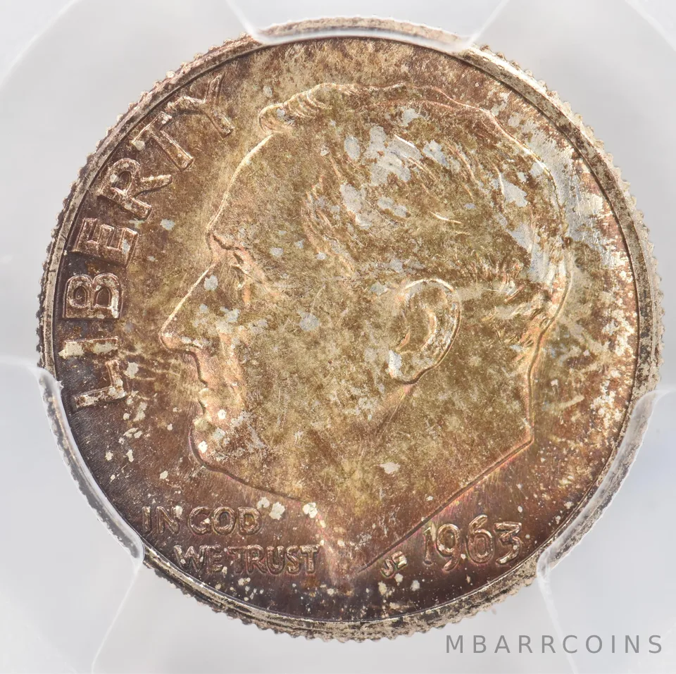 1963-D Roosevelt Dime MS65 PCGS Beautiful Tone *0923