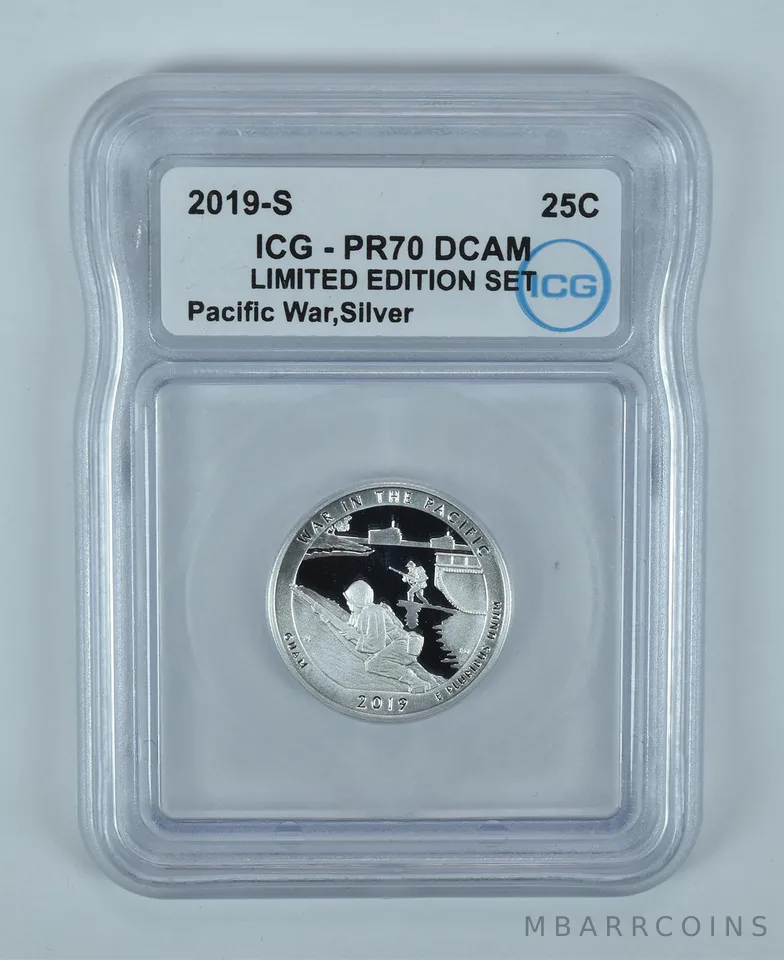 2019-S Washington Quarter ATB Pacific War Limited Edition PR70 DCAM ICG