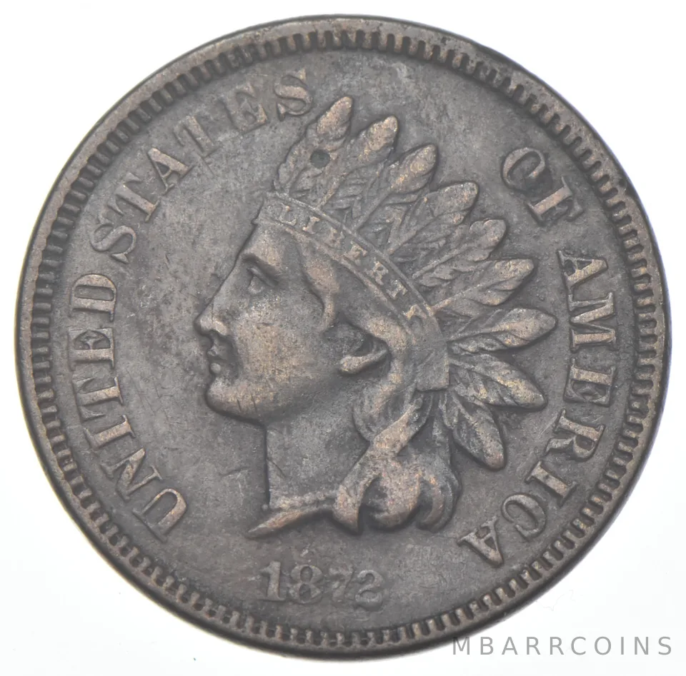 1872 Indian Head Cent *8110
