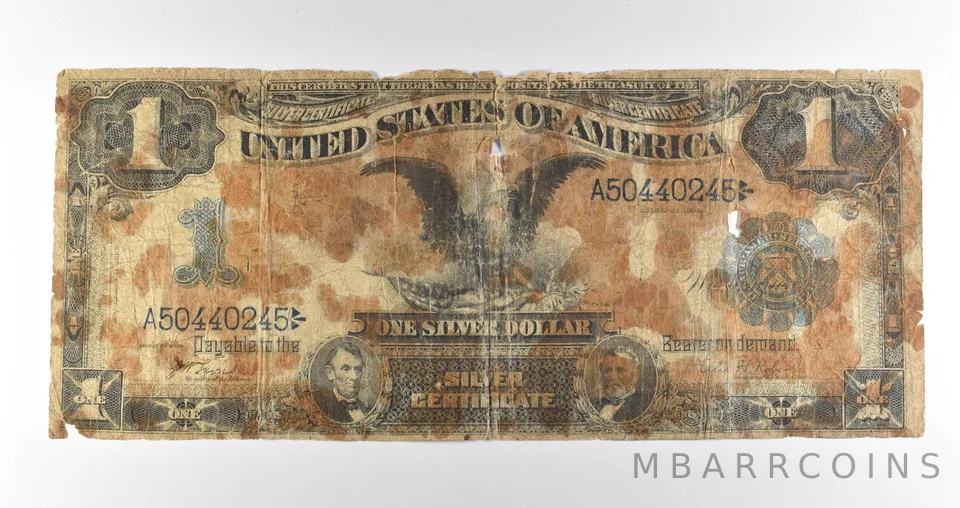 1899 $1 Silver Certificate Black Eagle Blue Seal Large Note Fr#226a *4629