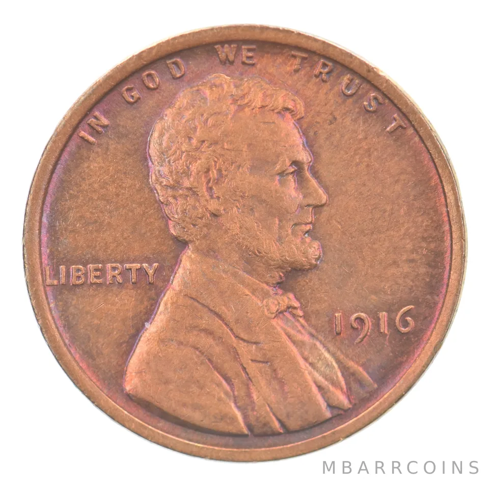 1916 Lincoln Wheat Cent Beautiful Tone *9292