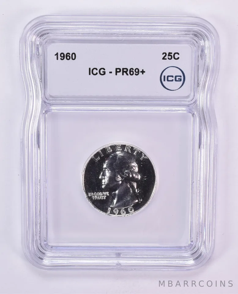 1960 Washington Quarter PR69+ ICG