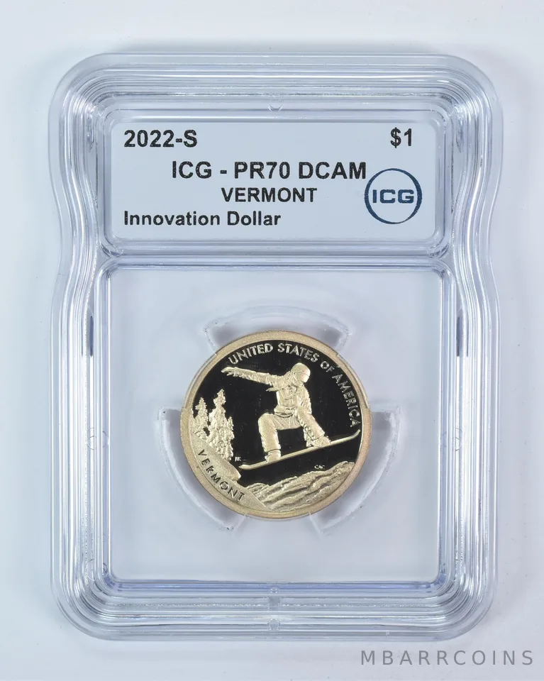 2022-S Innovation $1 Snowboarding VT PR70 DCAM ICG