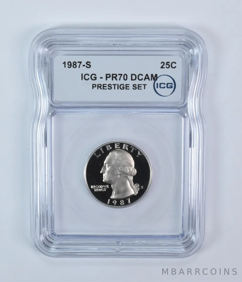 1987-S Washington Quarter Prestige Set PR70 DCAM ICG