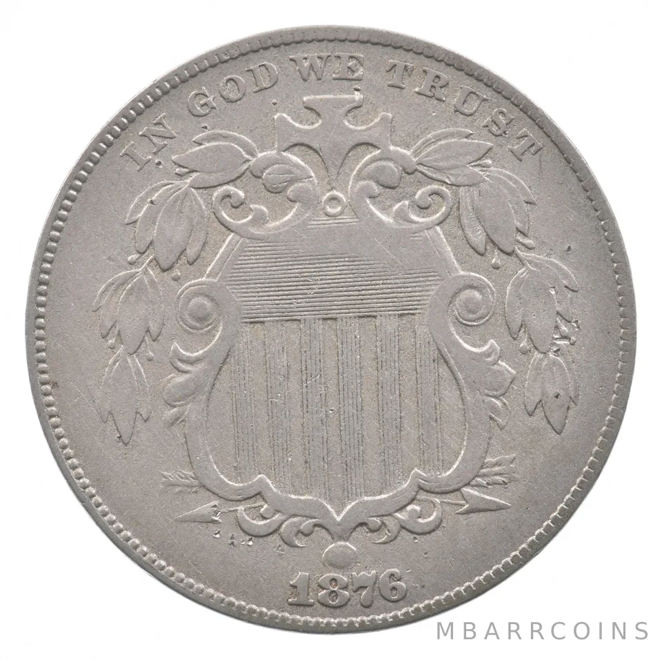 1876 Shield Nickel *9894