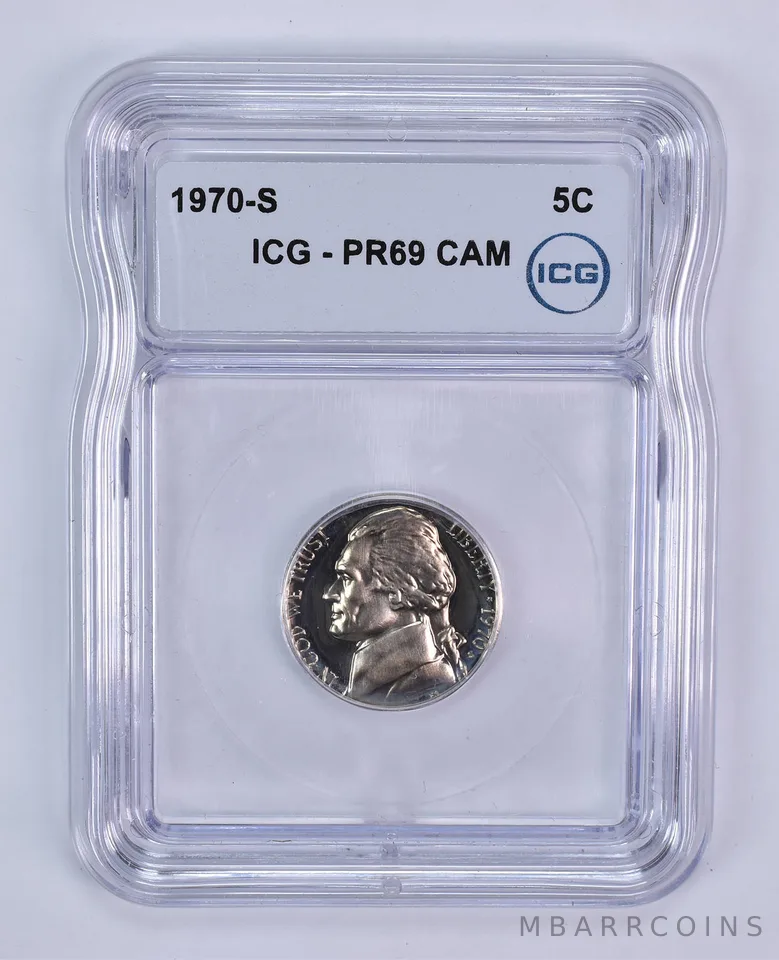 1970-S Jefferson Nickel PR69 CAM ICG