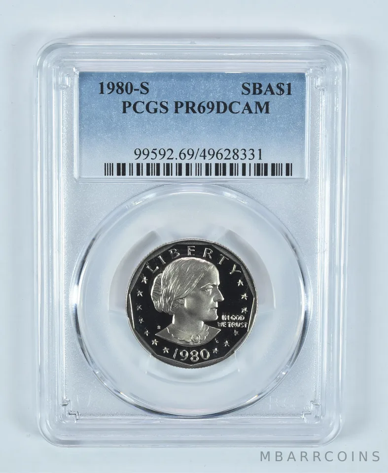 1980-S Susan B Anthony $1 PR69 DCAM PCGS Blue Label