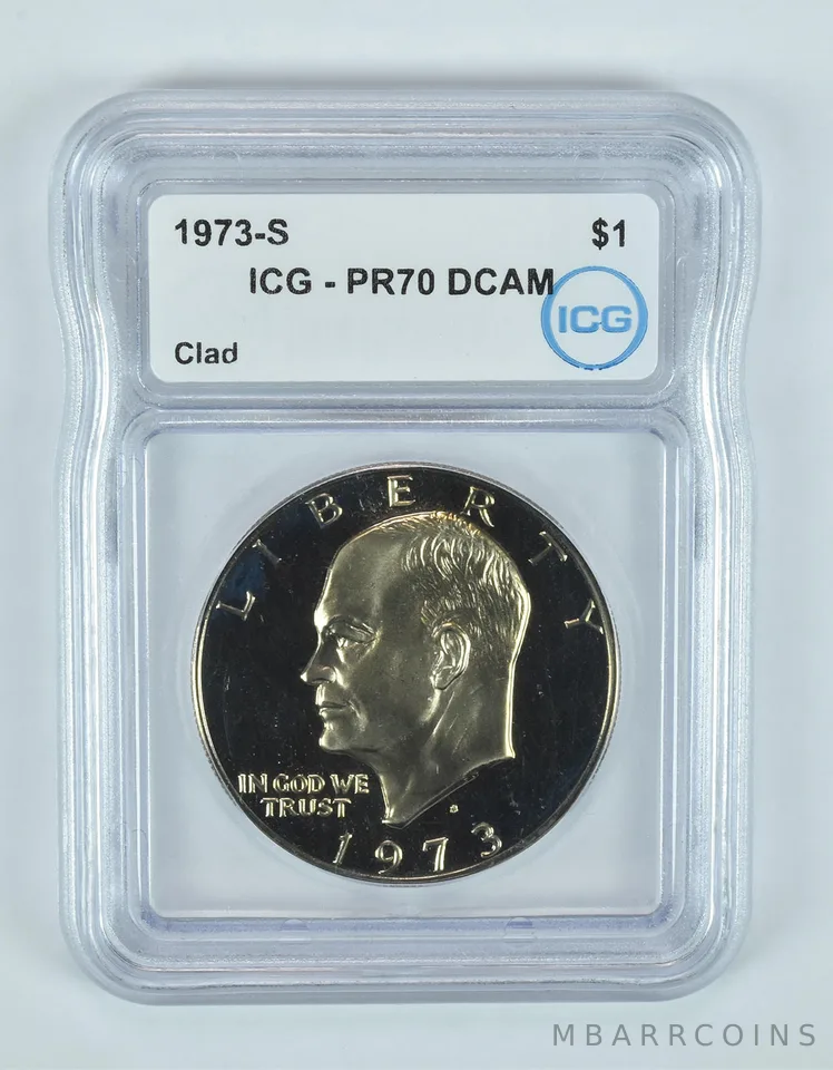 1973-S Eisenhower $1 CLAD PR70 DCAM ICG
