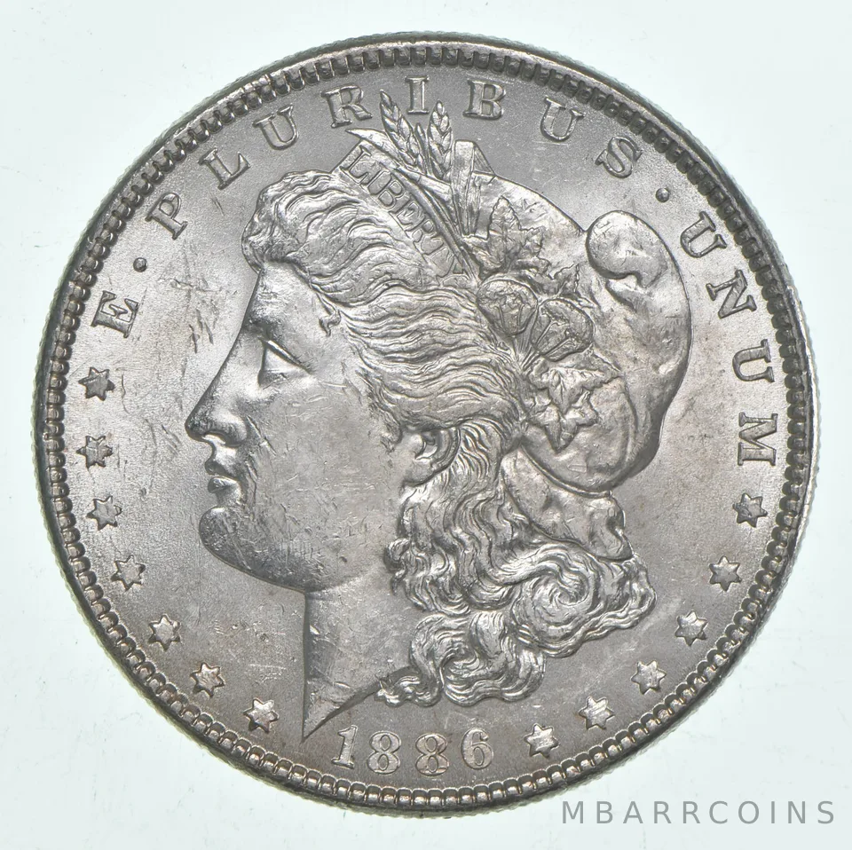 BU/Unc 1886 (P) Morgan Silver Dollar (1 coin)