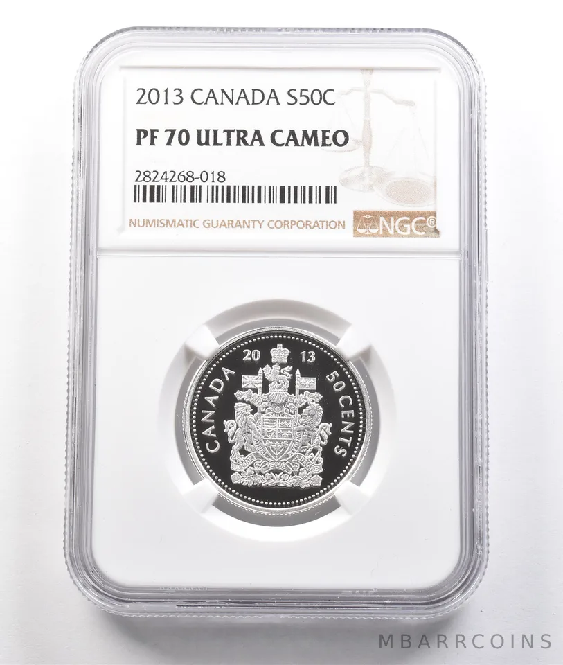 2013 Canada 50 Cents Silver PF70 UCAM NGC *3830