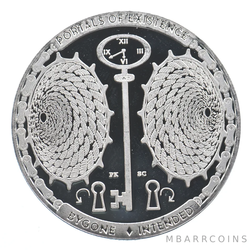 1 Oz Round Chautauqua Silver Works Portals Of Existence Bygone Intended *1679