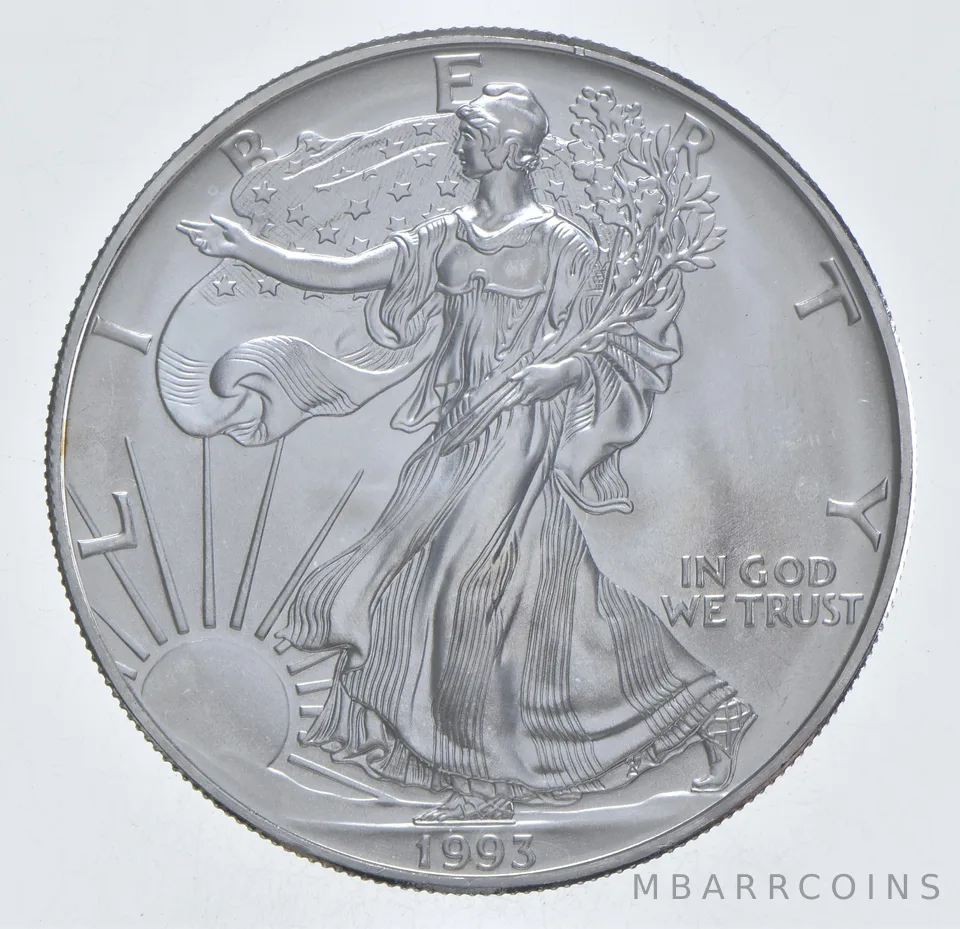 Better Date 1993 American Silver Eagle 1 Troy Oz .999 Fine Silver *374