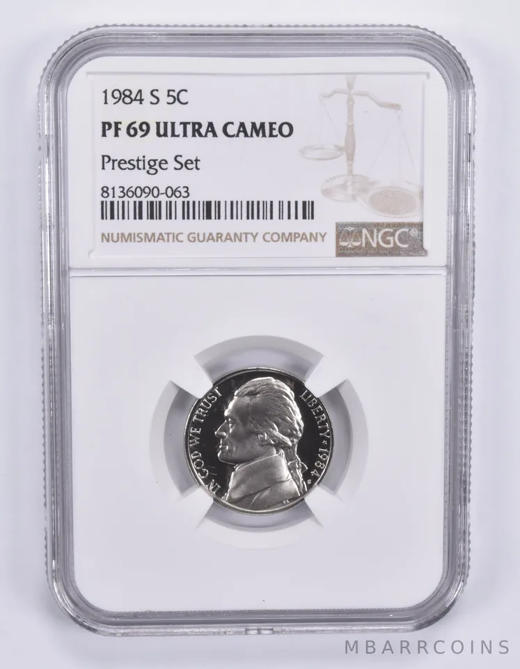 1984-S Jefferson Nickel Prestige Set PF69 UCAM NGC