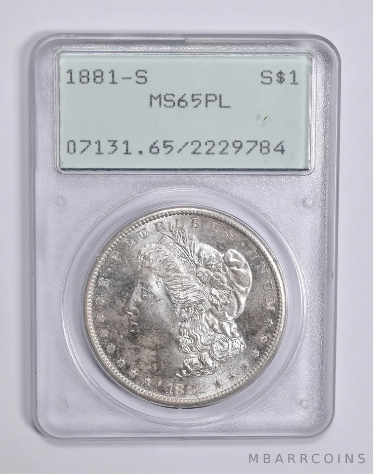 MS65 PL 1881-S Morgan Silver Dollar PCGS Rattler Upgrade? a0335