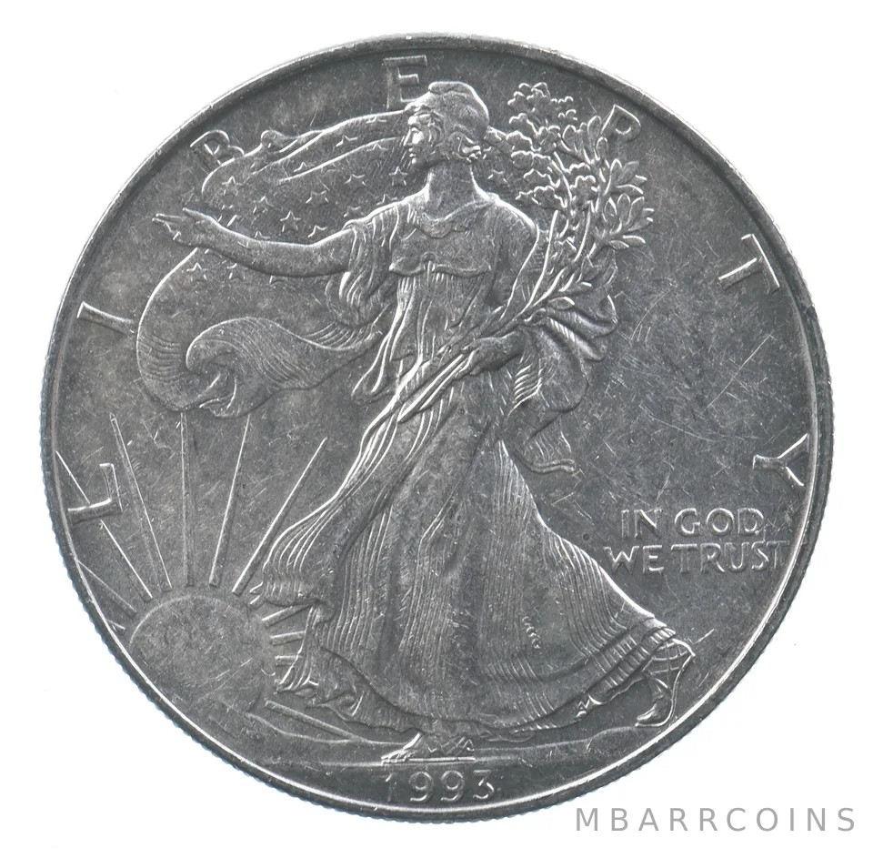 Better Date 1993 American Silver Eagle 1 Troy Oz .999 Fine Silver *632