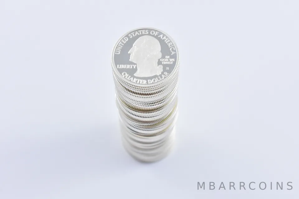 (40) $10 90% Proof State/ATB 90% Silver Quarters ROLL