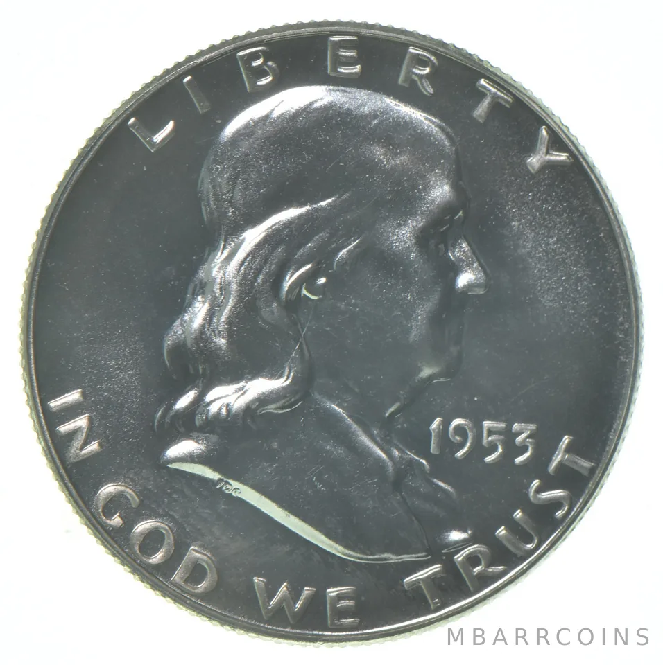 1953 Proof Franklin Half Dollar 90% Silver