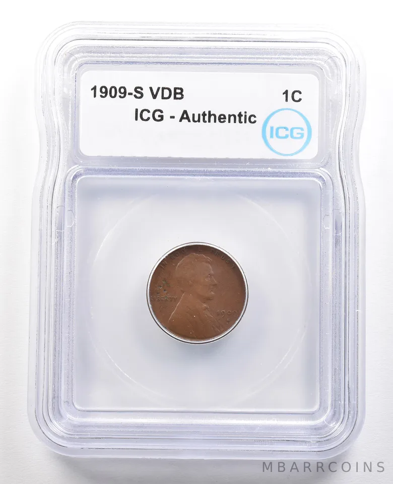 1909-S VDB Lincoln Wheat Cent Authentic ICG *6608