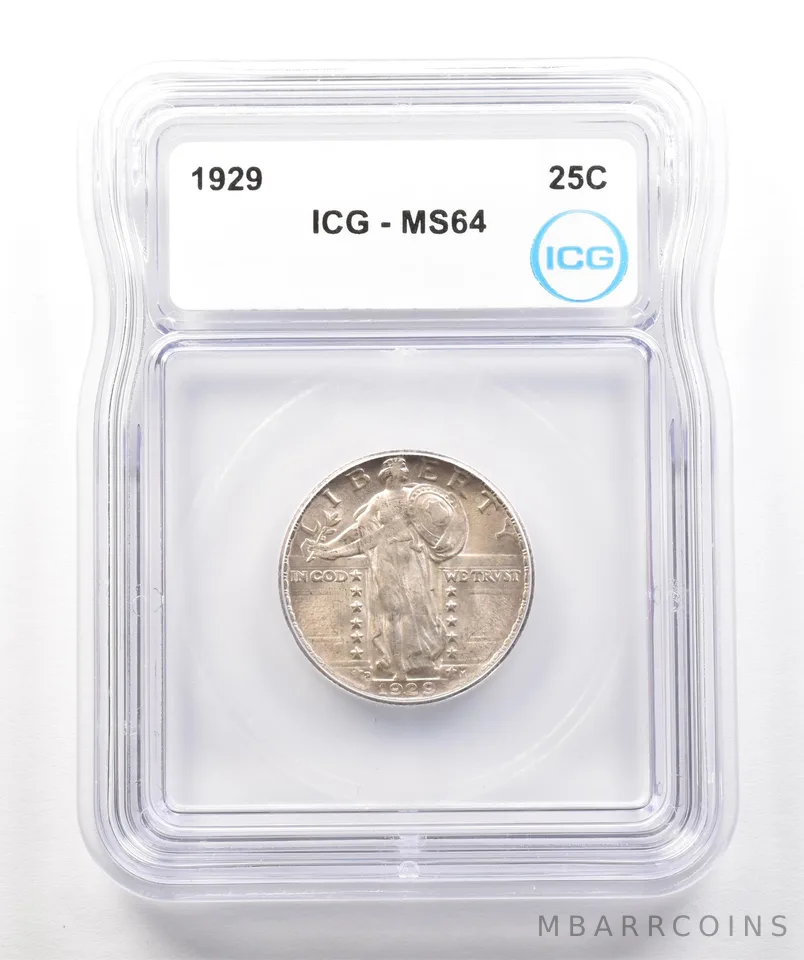1929 Standing Liberty Quarter MS64 ICG a4264