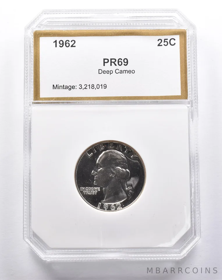 Proof 1962 Washington Quarter *3401